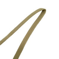 Cordon en coton tressé écologique, cordon en coton durable pour vêtements, cordon plat en coton coloré de 9 mm