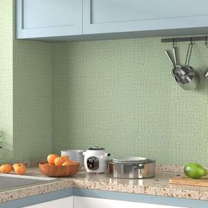 ORON DECO Carta da Parati in PVC Effetto Lino 3D, Rotoli di Carta da Parati Autoadesiva, Adesivi Murali per Interni, Decorazione Casa, Basso MOQ - Product Image 5