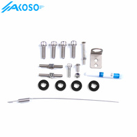 AKOSO CNC Repose-pieds en aluminium Rearset Motorcycle Driver Repose-pieds réglable Rearset pour Suzuki Hayabusa GSXR1300R Gen3 2021-2024