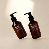 Personalizado 100mL 200ml 300ml 400ml 500mL ámbar verde transparente plástico PET champú botella de aceite para el cabello con bomba de loción