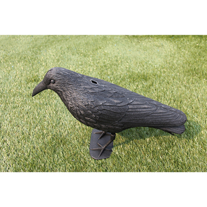 Offre Spéciale leurre de chasse en plein air haute simulation debout leurres de corbeau noir en plastique - Product Image 1