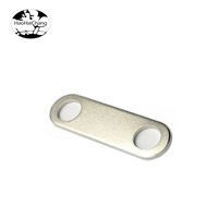 Rondelle à double trou en acier, laiton, bronze ou aluminium, sur mesure, avec finition zinguée ou naturelle