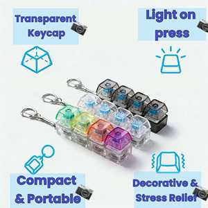 En gros : Porte-clés et breloque de téléphone lumineux en forme de capuchon de clavier - Jouet anti-stress, breloque de sac tendance et breloques pour porte-clés - Product Image 3