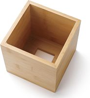 Offre Spéciale – Lot de 2 Boîtes à Mouchoirs Carrées en Bambou Personnalisables pour Salle de Bain et Table à Manger – Prix de Gros