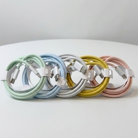 Câble de données USB C tressé couleur macaron en nylon Type C vers Type C PD pour iPhone 16 16 Pro Max 15 15 Pro 15 Pro Max