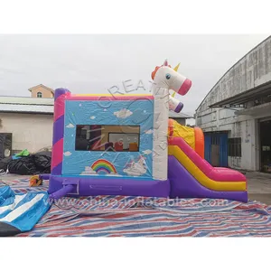 Lâu Đài Bouncy Bơm Hơi Lớn Ngoài Trời Biệt Thự Nhảy Cho Trẻ Em Người Lớn