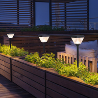 Projecteur solaire LED pour jardin paysager avec capteur de mouvement, double température de couleur, étanche IP65, garantie de 2 ans