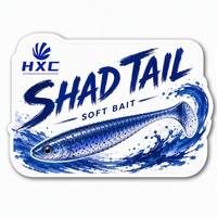 Autocollant pour carte blister d'appâts de pêche avec impression de logo pour l'emballage de présentation en magasin de pêche, taille personnalisée