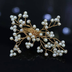 wholesale Handmade Branch Pearl Statement <b>Ring</b>, Imported 14K Gold Filled, Natural Freshwater Pearl Wire Wrapped Open <b>Ring</b> - Product Image 4