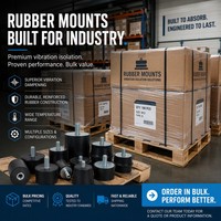 Isolateur de vibrations en caoutchouc personnalisé, support anti-vibrations pour générateur diesel, compresseur, pompe, amortisseur en caoutchouc pour charges lourdes