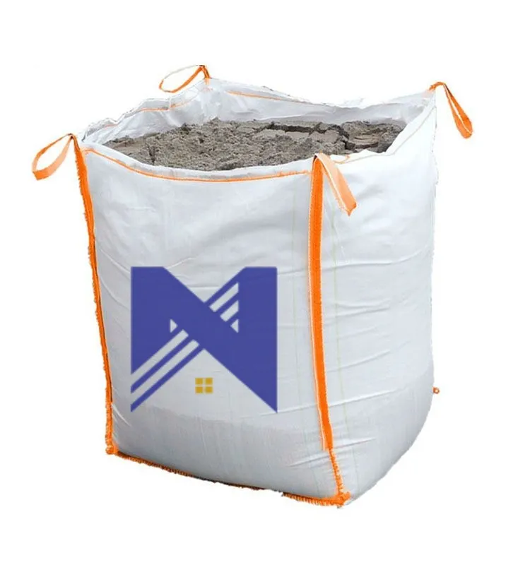 PP tejido 1.5ton FIBC Big Bulk Packing Ton Bag PP Jumbo Bags para arena Construcción Cemento 90x90x150