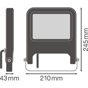 Faro LED Ledvance 50W 4500lm Luce Naturale 4000K Corpo Nero Ampio Raggio Alta Luminosità - Product Image 5