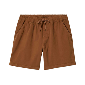 Shorts pour homme en mélange de lin et de coton, silhouette décontractée, tissu respirant, pour le travail à domicile, les voyages ou la détente du week-end - Product Image 1