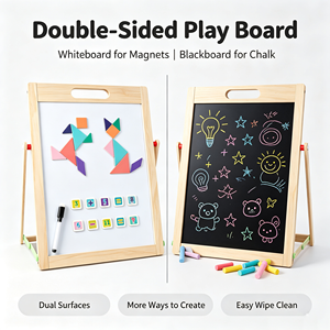 Tableau magnétique en bois de haute qualité <span class=keywords><strong>pour</strong></span> enfants, jouet artistique, <span class=keywords><strong>dessin</strong></span> <span class=keywords><strong>animé</strong></span>, écologique, peinture DIY sur carton <span class=keywords><strong>pour</strong></span> les 3 ans et plus, best-seller - Product Image 1
