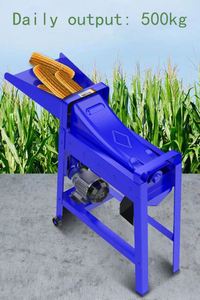 Electric Corn Thresher, Small Home-Use Fully Automatic 220V Thickened Corn Shelling Machine - Product Image 2