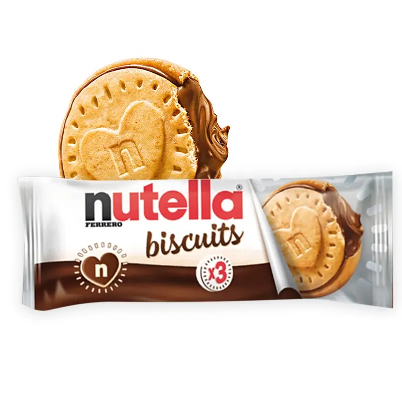 Allemagne 41.4g Cœur Noisette Chocolat Sandwich Biscuits Biscuits Snacks Exotiques pour Amoureux