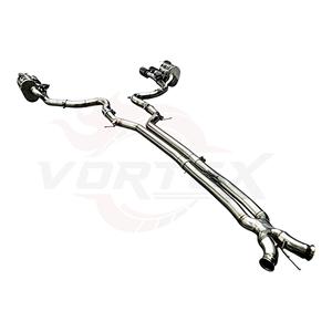 ท่อไอเสียแบบ Catback สแตนเลส Vortex พร้อมวาล์ว สำหรับรถ Porsche Panamera 971 ปี 2017-2023 พร้อมระบบท่อปลายสีดำเงาแบบ Quad - Product Image 4