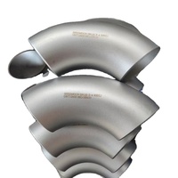 Coude d'échappement soudé en acier inoxydable poli, résistant à la corrosion, haute pression, 5-8 pouces, 90, 45, 30 degrés, en aluminium, prix usine