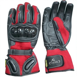 Gants de course d'hiver Auris, en cuir PU, à doigts entiers, respirants, avec protection de la paume, imperméables, compatibles avec les écrans tactiles, légers et coupe-vent - Product Image 1