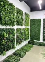 Mur de plante verte artificielle EG-TY003 Protection UV extérieure mur de gazon artificiel chinois mur de séparation de bureau mur d'herbe