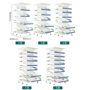 Étagère de rangement personnalisable pour comprimés, liquides et capsules métalliques d'hôpital, présentoir pharmaceutique réglable pour clinique - Product Image 6