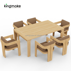 Muebles de Comedor de Lujo para Hoteles y Restaurantes, Juego de Muebles de Patio para Jardín y Piscina de Teca Sólida, Silla de Comedor Impermeable para Exteriores - Product Image 2