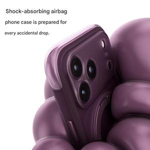 เคสโทรศัพท์แม่เหล็กแบบด้านหรูหราสำหรับ iPhone 18 17 Pro Max พร้อมการปกป้อง 360 องศา °   ขาตั้งแหวนพร้อมปุ่มสัมผัส AI ฝาครอบกันกระแทก - Product Image 4
