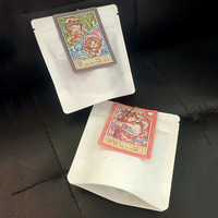 Sachets d'échantillons de café en papier kraft blanc 50g, petite production BOHE ; Sachets refermables personnalisés avec estampage à chaud doré