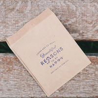 Sac en papier kraft brun personnalisé pour plats à emporter, imprimé sur mesure par flexographie, résistant à la graisse, fabriqué en usine