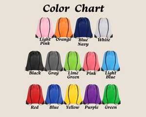 Cá nhân hoá tùy chỉnh cinch vẽ chuỗi Túi số lượng lớn thể thao phòng tập thể dục Polyester dây kéo Ba lô túi với in logo - Product Image 5