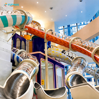 Parque Infantil Interior Multinivel con Toboganes, Gran Parque de Juegos con Toboganes, Tobogán Matrix, Área de Juegos Suave para Niños