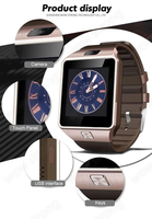 Z96-montre connectée DZ09, Android, écran tactile, avec appareil photo, navigation GPS, prise en charge de carte Sim, pour samsung s20