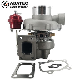 GEN <span class=keywords><strong>2</strong></span> charger Turbocharger T25-5bolts 0.64AR 816365-5001S 54mm roda Billet keramik bantalan bola dengan Wastegate Supercharger - Product Image 1