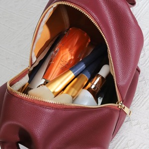 New Design Pu Leather <b>Makeup</b> Pouch Luxury Custom Logo Printed Waterproof Travel Leather Handle Cosmetic <b>Bag</b> - Product Image 4