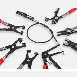 CLAUTOOL haute qualité 9 pièces outils de réparation de <span class=keywords><strong>voiture</strong></span> Automobiles Flexible collier de serrage pinces <span class=keywords><strong>pince</strong></span> tuyau outils pinces - Product Image 5