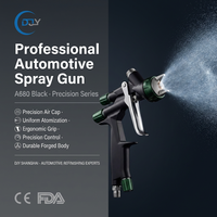 Pistolet de pulvérisation HVLP professionnel A680 de 1,3 mm et 1,4 mm pour la peinture automobile et l'entretien des véhicules