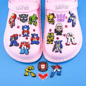 Diseño personalizado Anime dibujos animados Logo PVC goma Zueco zapato encantos para accesorios de decoración - Product Image 4