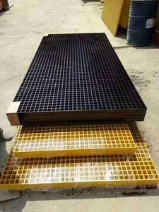 Tốt Bán 4ft * 8ft FRP Sàn Lưới 38Mm Sợi Thủy Tinh Gia Cố Lưới Nhựa Cho Lối Đi Sử Dụng Ngoài Trời Hội Thảo Hệ Thống Thoát Nước - Product Image 5