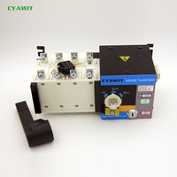Interrupteur de transfert automatique 100 ampères ATS SOCOMEC 63A à 3200A 3P 4P Interrupteur de changement de générateur pour l'alimentation des ascenseurs Type PC