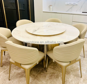 Dessus <span class=keywords><strong>de</strong></span> table en marbre naturel veiné léger <span class=keywords><strong>de</strong></span> luxe pour matériaux <span class=keywords><strong>de</strong></span> construction, décoration intérieure résidentielle commerciale - Product Image 3