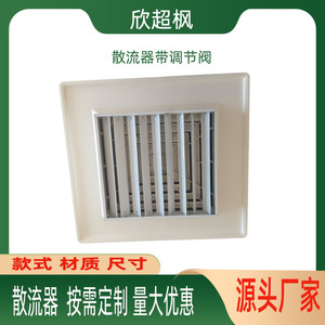 Xin Chaofeng Square Diffuser 300x300 To 600x600mm Ceiling Mount White ABS Aluminum Alloy Ventilation Air Outlet - Product Image 5