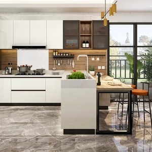 Set di mobili per mobili da cucina in compensato personalizzato in fabbrica moderna in stile europeo in cina - Product Image 5