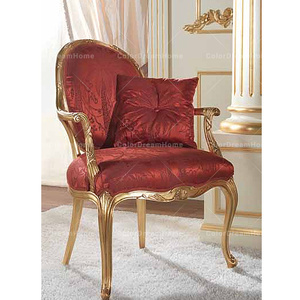 Juego de sofá de sala de estar vintage clásico europeo, sofá Seccional de madera de diseño simple con tela roja para uso doméstico - Product Image 2