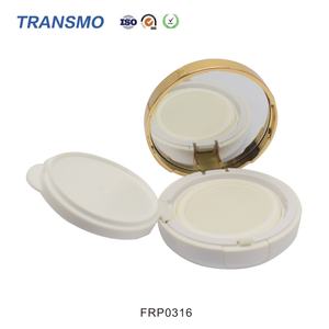 Multi Layer Plastic Custom Compact Powder case <b>Foundation</b> Blush Packaging Round Wholesale Containers Empty Cosmetic - Product Image 6