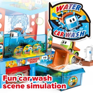 Juego de Simulación de Lavado de Autos con Pista de Plástico y 2 Autos de Fricción para Niños - Product Image 4