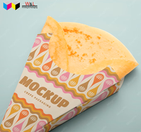 Boîte d'emballage pour churros en forme de cône en carton alimentaire jetable avec logo personnalisé, prix d'usine, nouveau style