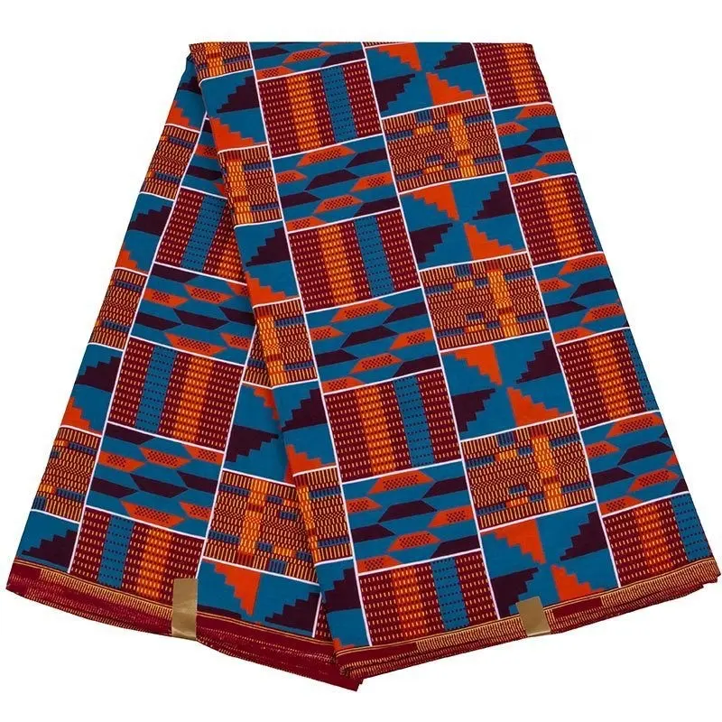 Afrikaanse Waxdoek Nationale Stijl Polyester Stof Door Afdrukken Batik Doek Was Batik Bedrukt Doek Diy Doek 6Yadrs