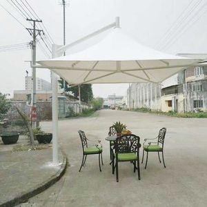 Toldos de sombrilla para paisaje: sombrillas de membrana tensada, refugios cuadrados para el sol/lluvia de parques/lugares escénicos, toldos para pabellones al aire libre - Product Image 3