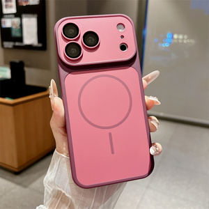 เคสโทรศัพท์มือถือแบบแม่เหล็ก Matte Line สำหรับ iPhone 18 17 16 15 14 Pro Max รุ่นดั้งเดิม ฝาหลังสีพื้นแบบด้าน - Product Image 4