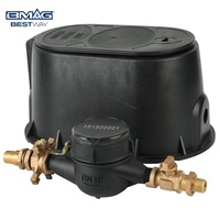 Boîtier de compteur d'eau en plastique PP/PA L365 avec garantie de 10 ans BMAG, IP68, pour compteurs ultrasoniques prépayés, résistance à la corrosion à haute pression